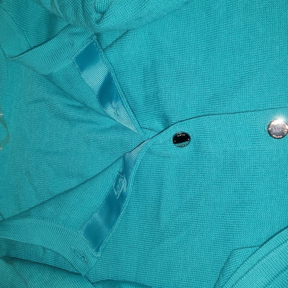 Bianca Nygard Turquoise Women's Cardigan Sweater - Picture 9 of 9